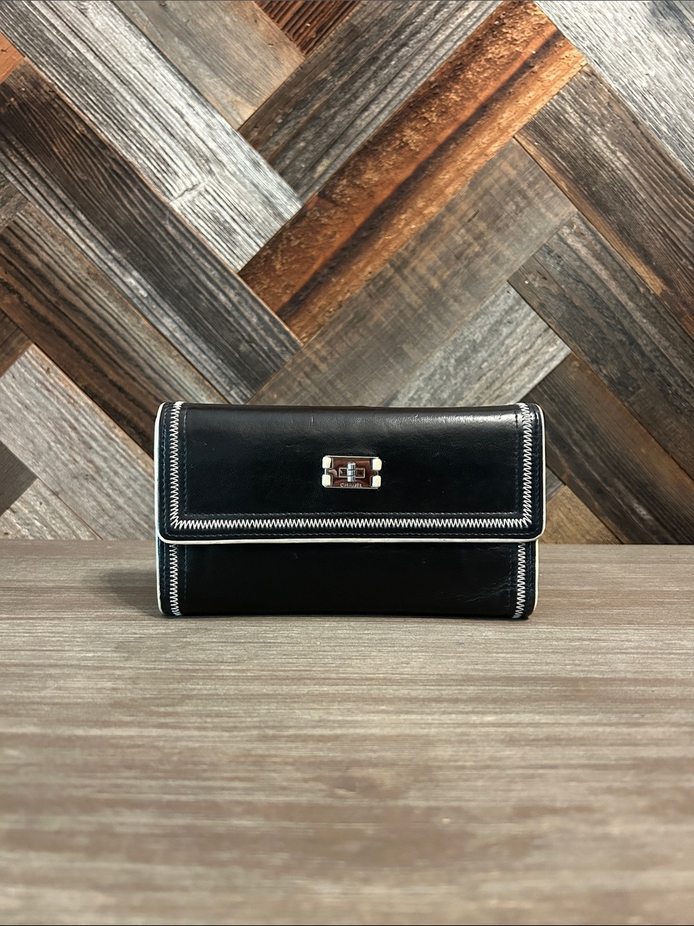 Vintage Chanel East-West Stitch Wallet